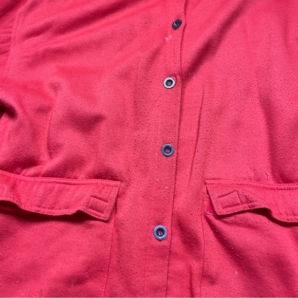 Vtg Gottschalks Womens Oversized Jacket Medium‎ Button Front Pockets Holiday - Picture 2 of 7